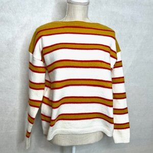 Lumiere Cropped Sweater with Bright Stripes